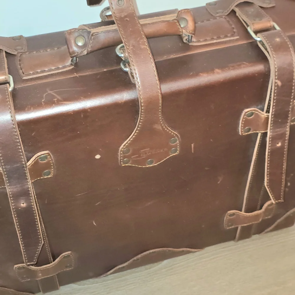 2015 Saddleback Leather Suitcase (hard sided, well traveled)